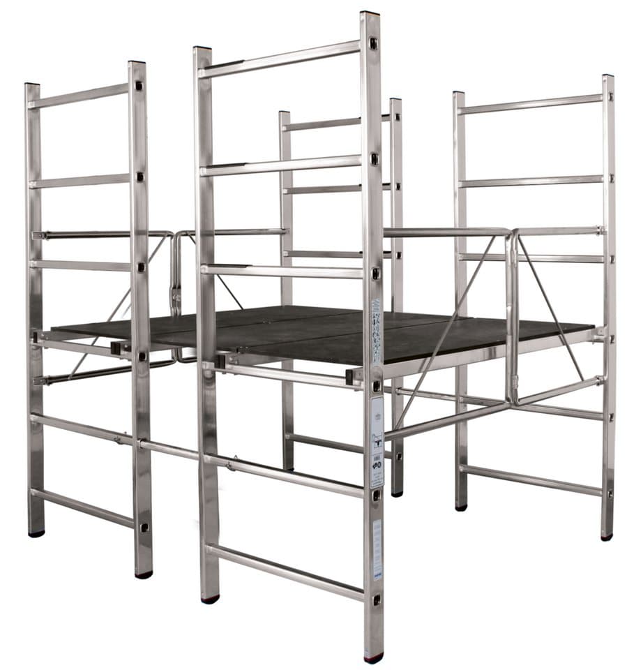 KRAUSE CORDA Fahrgerüst, Großflächige Plattform mit hohem Arbeitskomfort