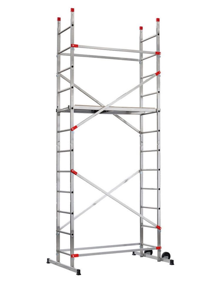 Hailo Multifunktionsgerüst Fast & Lock 5, Arbeitshöhe 4,40 m, Aluminium