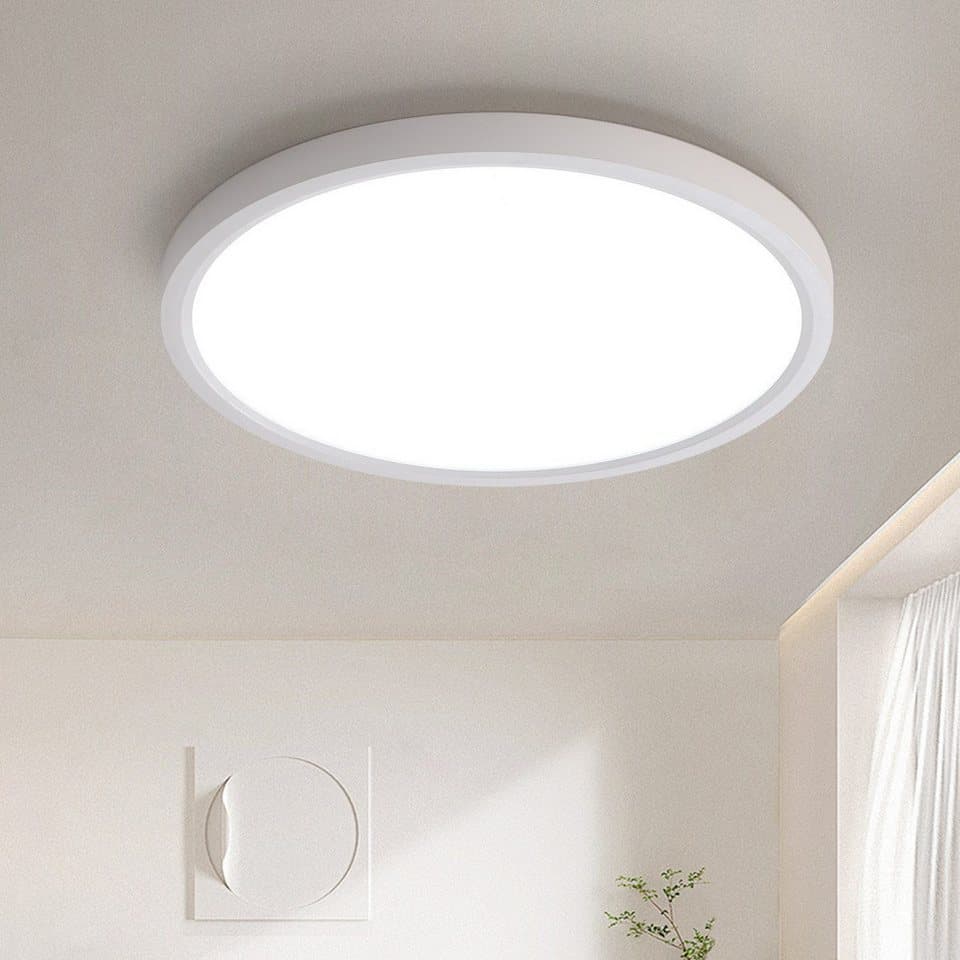 JDONG Deckenleuchte LED Flach, Ø23CM/30CM/40CM/50CM/60CM, 4000K Neutralweiß